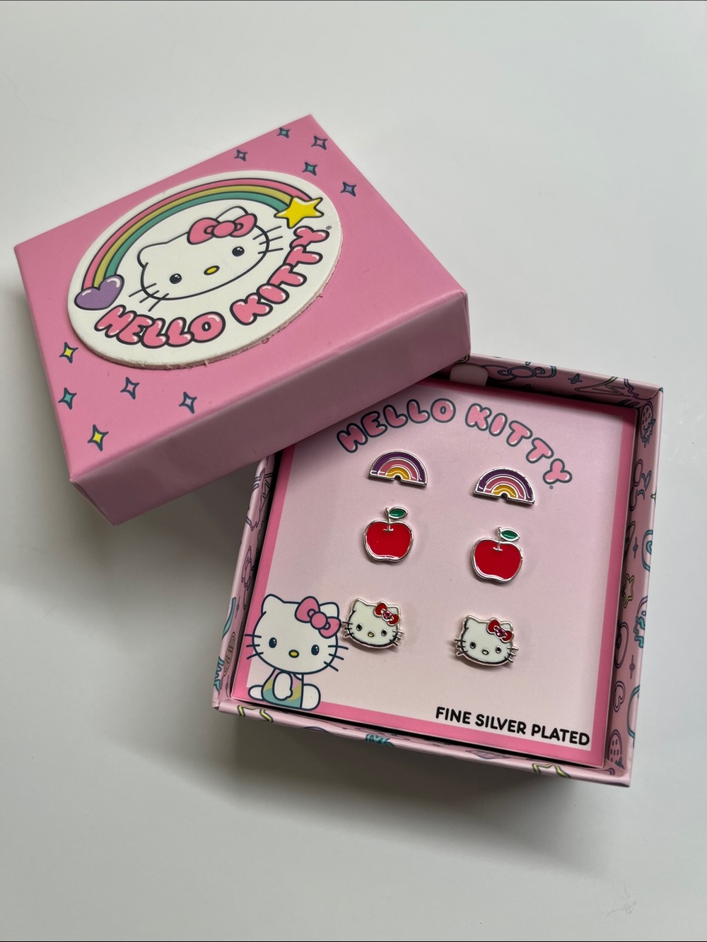 Sanrio Hello Kitty Set of 3 Earrings in the Box NWT